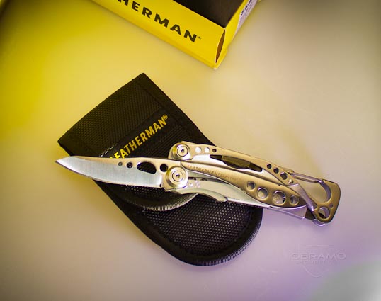 Skeletool Klinge Aufgeklappte Klinge beim Leatherman Skeletool
