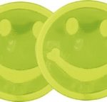 Reflektoraufkleber Smiley Ein Smiley mit Reflektorfunktion zum aufbringen auf die Kleidung.